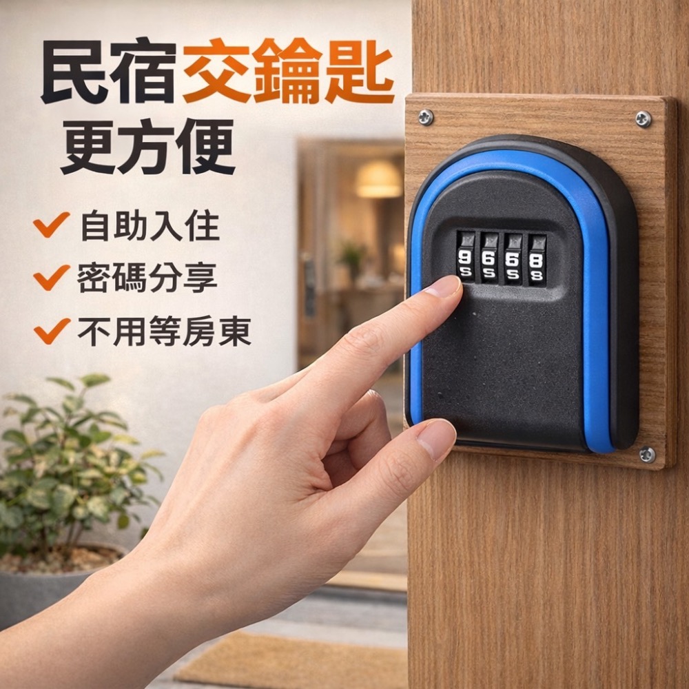 密碼鑰匙盒 密碼鎖盒 鑰匙收納 工地鎖 密碼盒 鑰匙儲存盒 鑰匙保管鎖 鑰匙盒 鑰匙收納盒 租屋民宿鑰匙盒 EA985-細節圖8