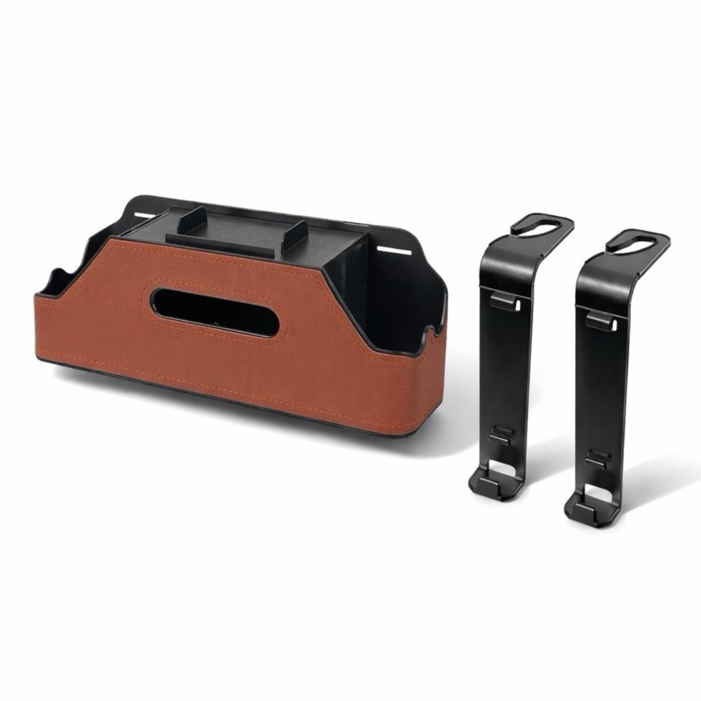 車用多功能面紙盒 椅背置物盒 可放紙巾 椅背置物架 汽車置物盒 椅背收納盒 椅背紙巾盒 後座收納盒 後座杯架 EA987-細節圖8