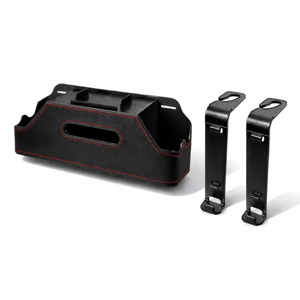 車用多功能面紙盒 椅背置物盒 可放紙巾 椅背置物架 汽車置物盒 椅背收納盒 椅背紙巾盒 後座收納盒 後座杯架 EA987-細節圖9