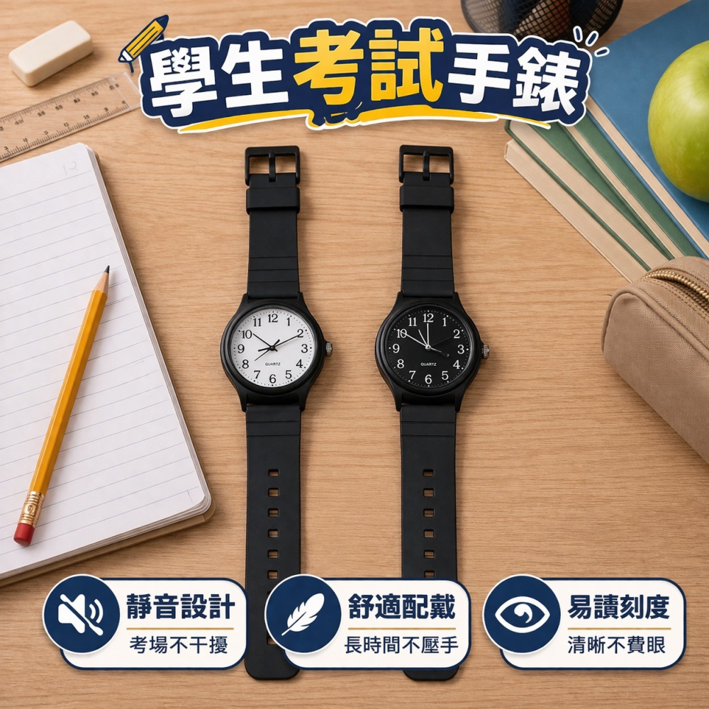 考試必備 考試手錶 學生專用 學生錶 考試錶 學生手錶 對錶 女錶 男錶 情侶手錶 石英錶 錶 手錶 EA1001-細節圖6