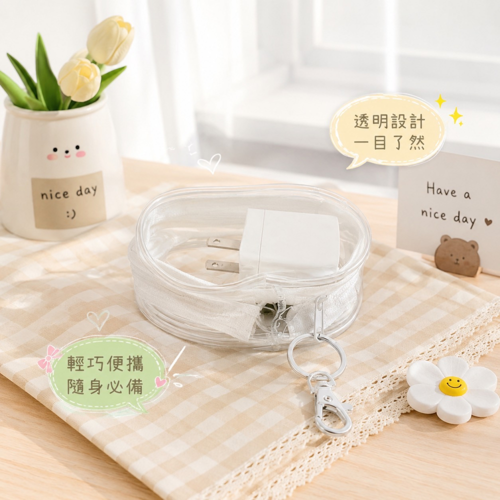 多功能透視包 透明零錢包 透明收納包 遛娃包 曬娃包 娃包 透明娃包 公仔包 哭娃包 收納包 零錢包 EA1030-細節圖6