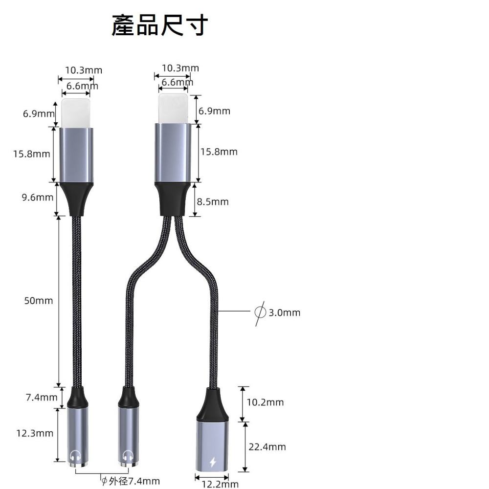 GB【台灣現貨】適用蘋果12耳機轉接頭充電聽歌電競13手機直播聲卡手遊遊戲轉換器-細節圖4