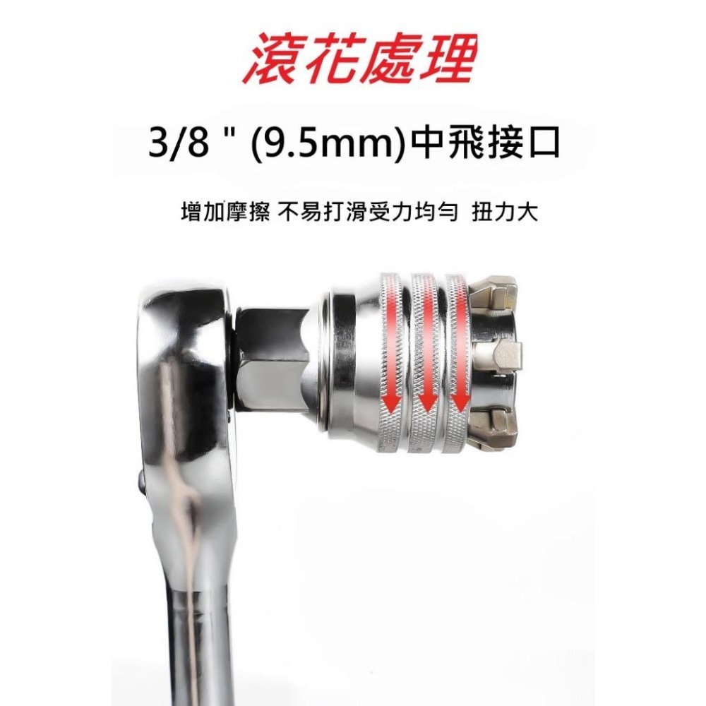 📍南芳芳📍 可調節式套筒 萬用魔術套筒 10-19mm 套筒 萬能套筒 螺絲 電鑽 工具 D63-細節圖2