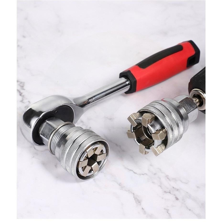 📍南芳芳📍 可調節式套筒 萬用魔術套筒 10-19mm 套筒 萬能套筒 螺絲 電鑽 工具 D63-細節圖6