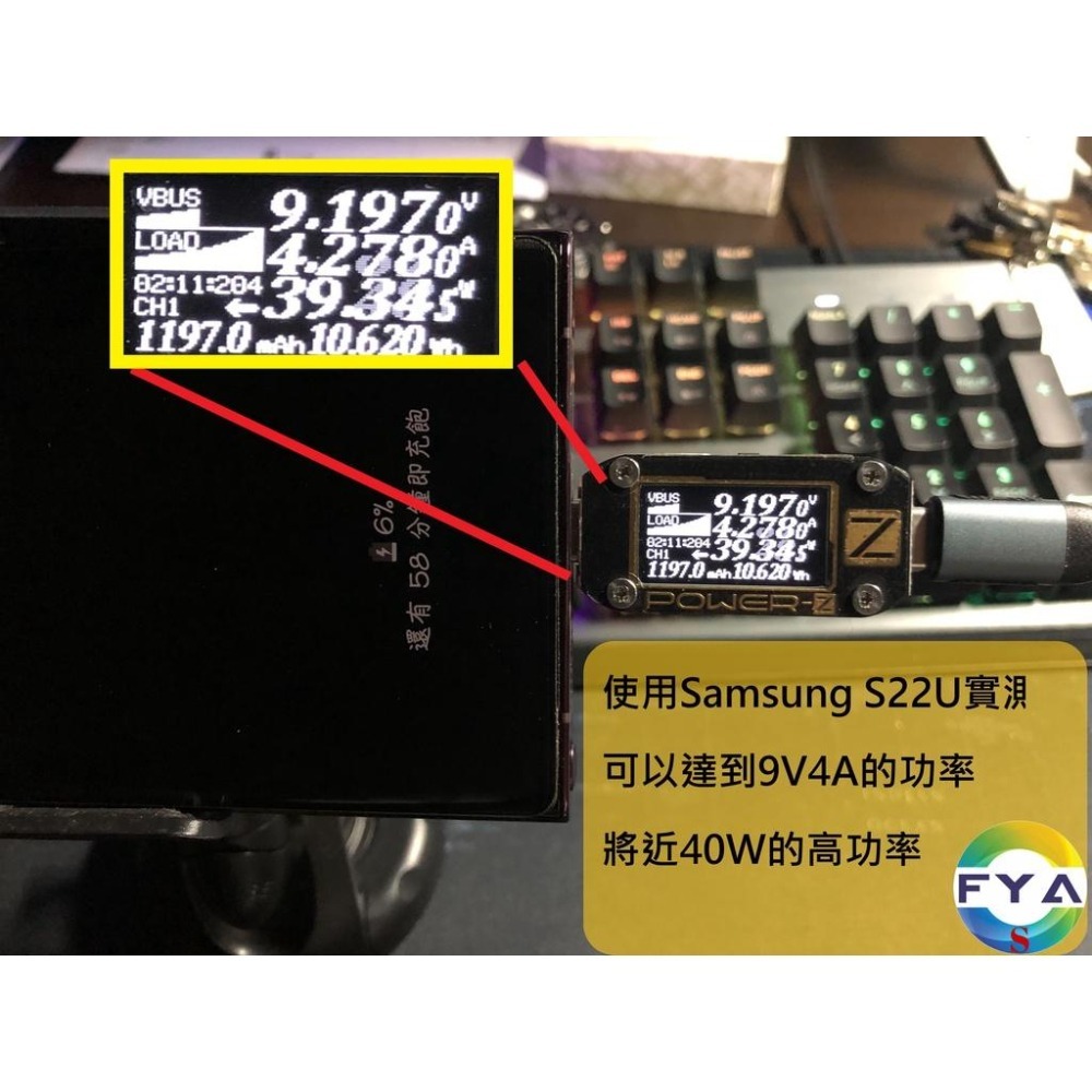 🔥5A實測圖🔥 100W 5A PD 快充線 傳輸線 數據線 TypeC 充電線 編織線 Type-C B110-細節圖8