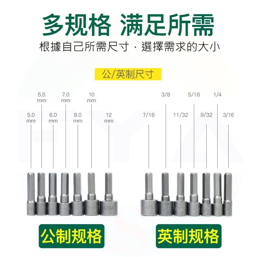 📍南芳芳📍 1/4＂ 六角套筒 六角柄 內六角  6.35 六角 電鑽 套筒 五金 工具 A416-細節圖6