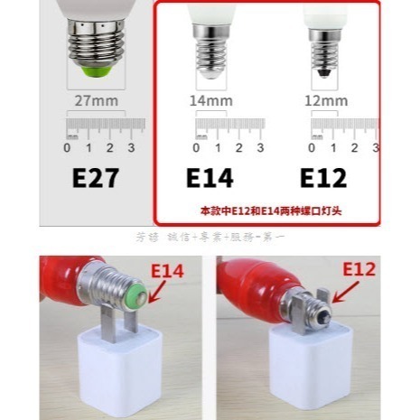 E12 LED 燈泡 小夜燈 檯燈 冰箱燈 抽油煙機 LED 蓮花燈 神明燈 A180-細節圖3