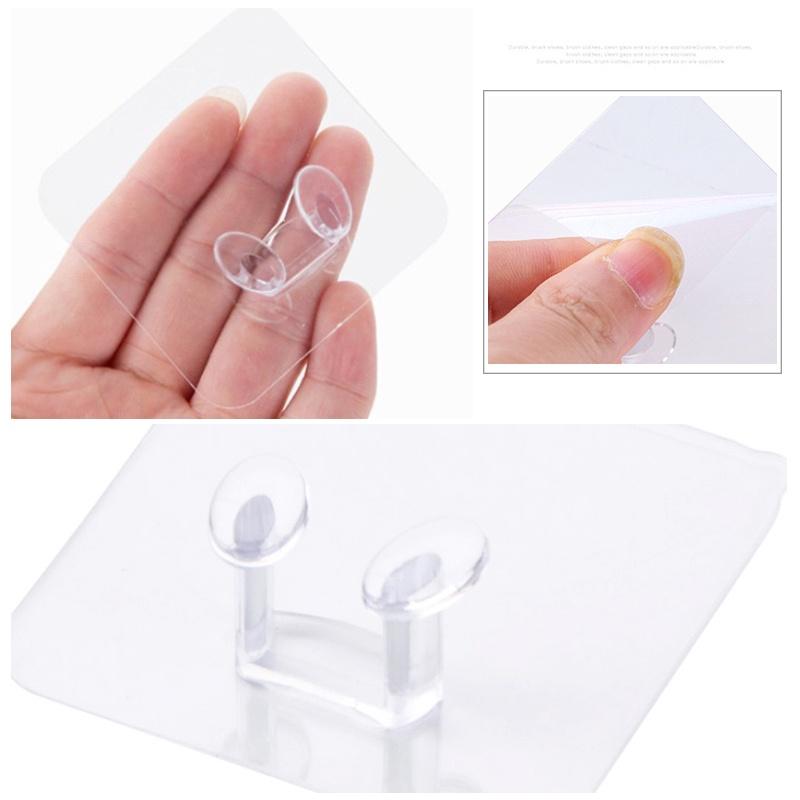 插頭掛勾 牆壁掛鉤 插頭固定器 免釘掛勾 透明掛鉤 置物架 收納掛勾 電源插頭掛鉤 創意插座粘鉤  強力黏膠-細節圖6