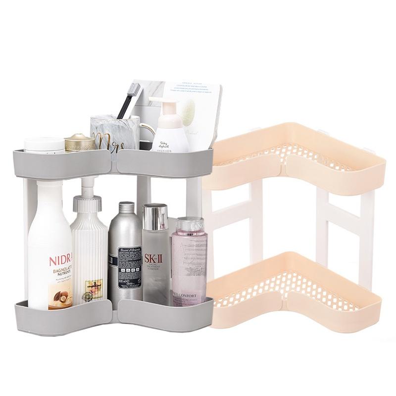 廚房收納架 浴室置物架 置物架 桌上置物架 桌上收納 桌面收納 瓶罐架 層架 廚房收納 防水 收納 免打孔浴室-細節圖3