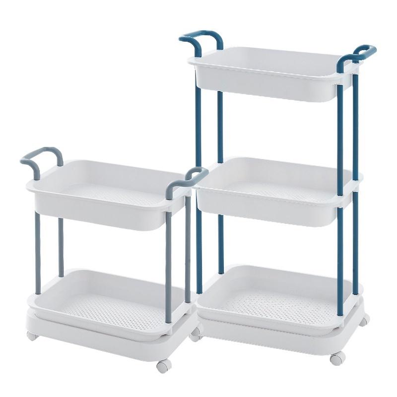 三層推車 收納推車 浴室置物架 廚房收納架 隙縫架 收納架 層架 手推車 儲物架 夾縫小推車 三層置物 置物架-細節圖7