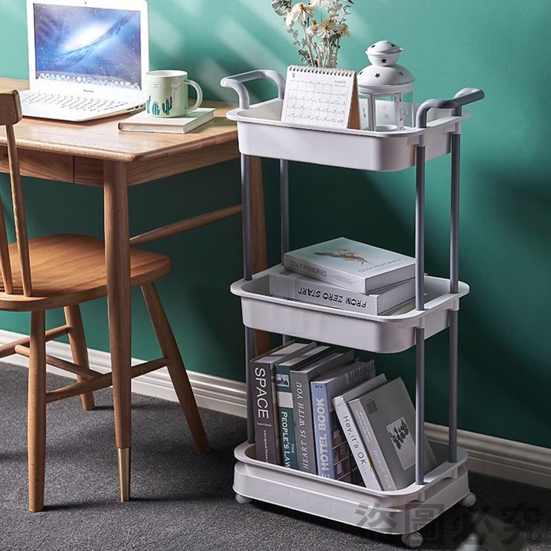 三層推車 收納推車 浴室置物架 廚房收納架 隙縫架 收納架 層架 手推車 儲物架 夾縫小推車 三層置物 置物架-細節圖8