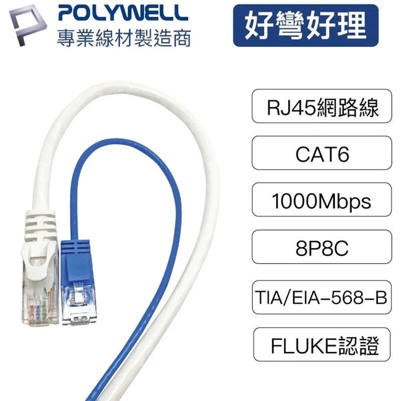 POLYWELL CAT6 UTC 極細高速網路線「機蛋殼」 RJ45 網路線 福祿克認證 20公分~15米-細節圖7