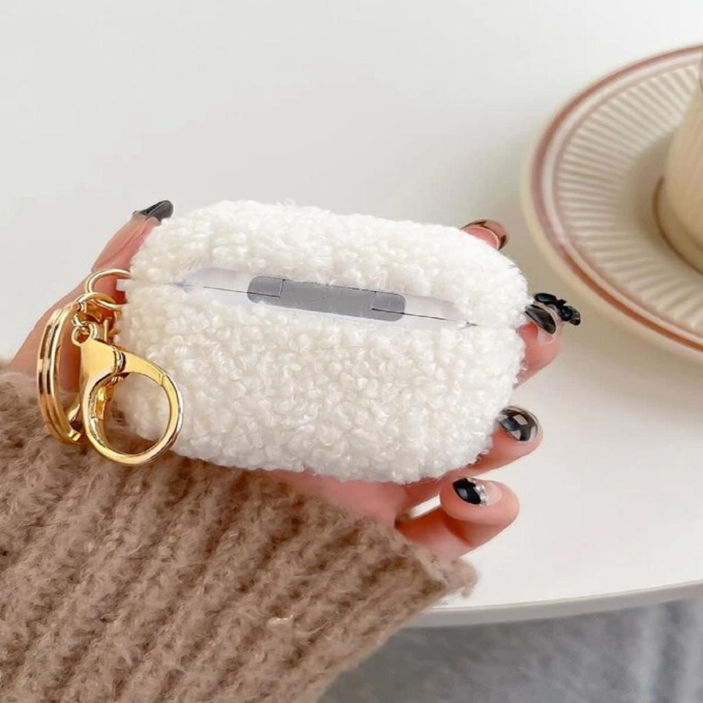 卡通長毛絨Airpods耳機殼「機蛋殼」 Airpods3 Airpods1 Airpods2蘋果耳機保護套 藍牙耳機套-細節圖3