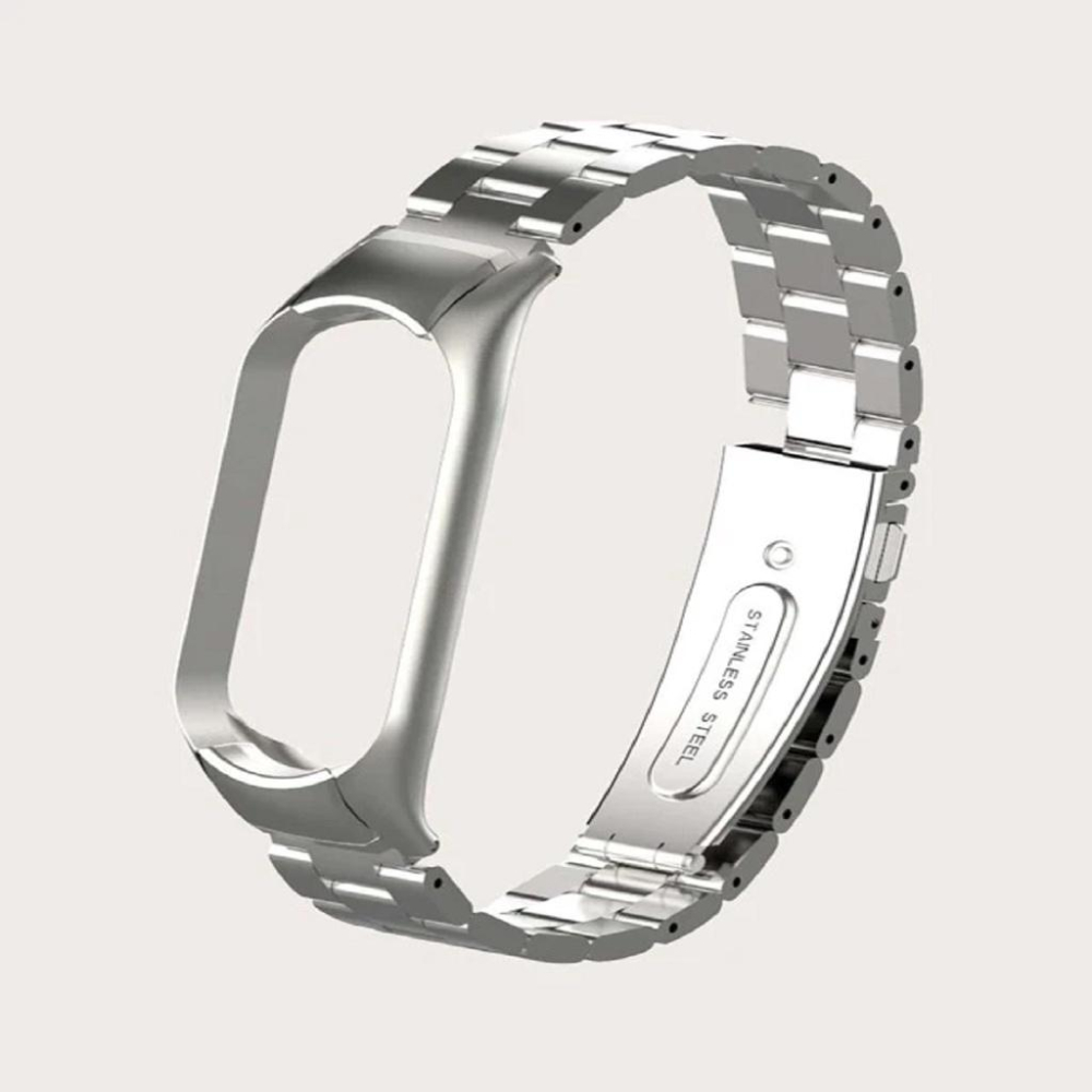 小米不銹鋼錶帶「機蛋殼」金屬不鏽鋼錶帶 金屬邊框 小米手環 錶帶 小米錶帶 3 4 5 6-細節圖2