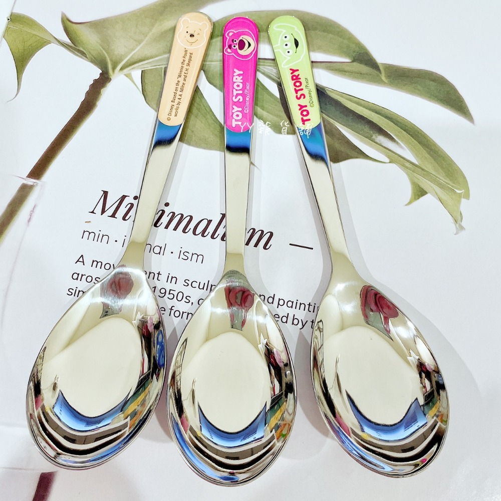 迪士尼 304不鏽鋼湯匙 維尼 三眼怪 熊抱哥 可愛造型湯匙 大臉湯匙 外出餐具 可愛湯匙 正版授權-細節圖3