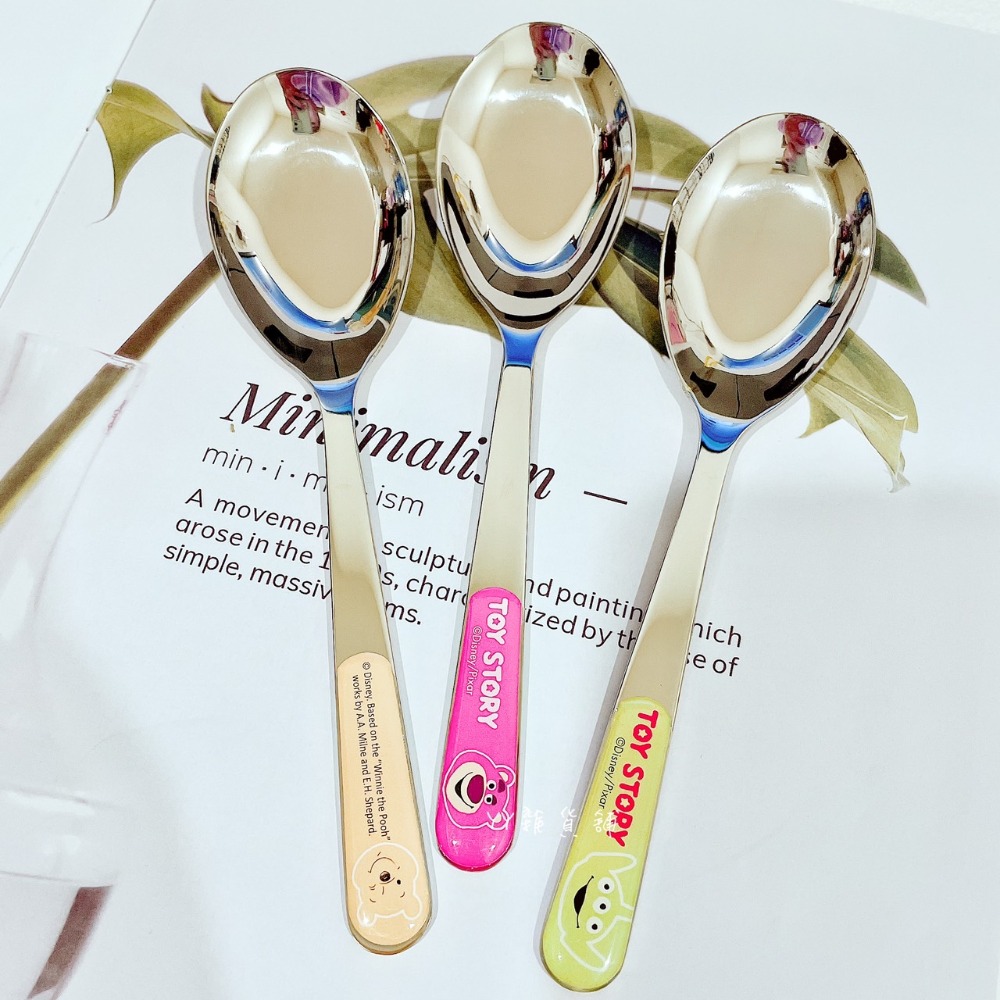 迪士尼 304不鏽鋼湯匙 維尼 三眼怪 熊抱哥 可愛造型湯匙 大臉湯匙 外出餐具 可愛湯匙 正版授權-細節圖4