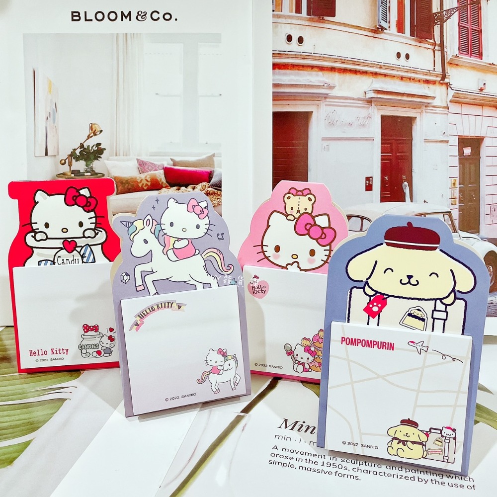 三麗鷗可立式便利貼 正版授權 辦公桌療癒小物 文具用品 便利貼 便條本-細節圖3