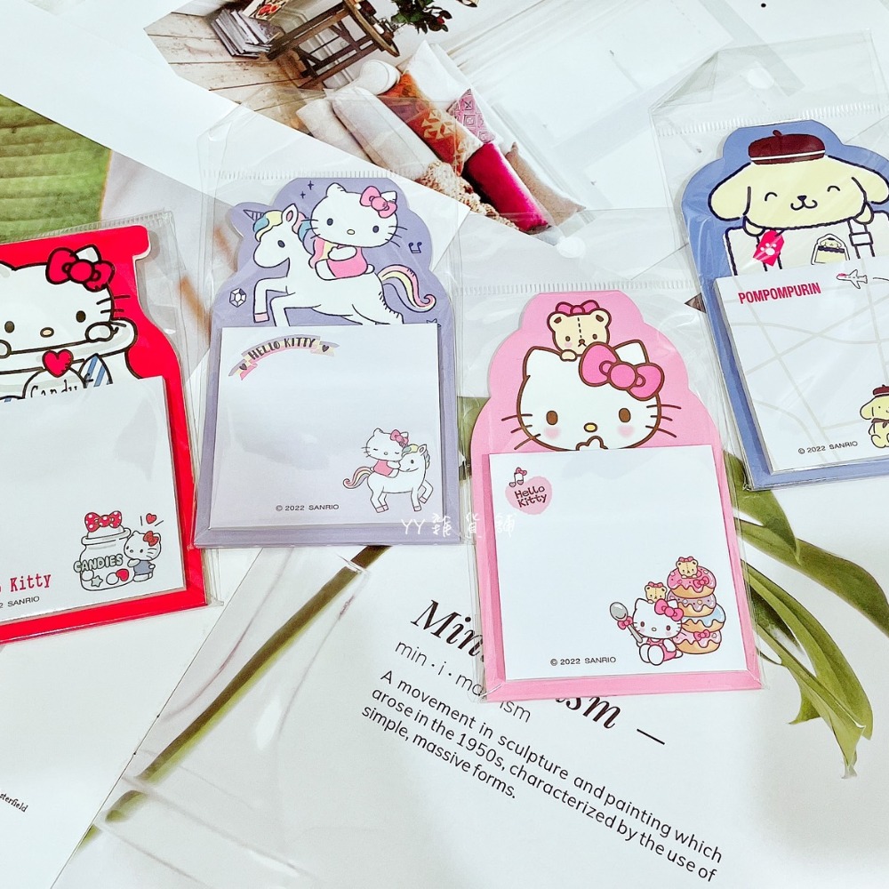 三麗鷗可立式便利貼 正版授權 辦公桌療癒小物 文具用品 便利貼 便條本-細節圖4