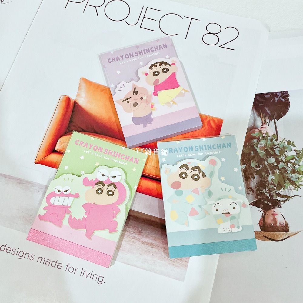 日本 蠟筆小新 迷你便條本 文具 便條紙 便籤本 日本製-細節圖2