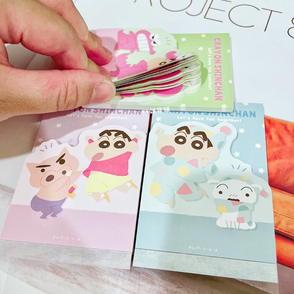 日本 蠟筆小新 迷你便條本 文具 便條紙 便籤本 日本製-細節圖3