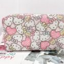 Hello Kitty化妝包 KT筆袋 大容量筆袋 正版授權 潛水布手提大容量 筆袋-規格圖3