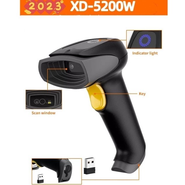 XD-5200W無線版 無線二維條碼掃描器 可讀發票上QR CODE顯示中文 行動支付 手機條碼 USB介面 台灣現貨-細節圖4