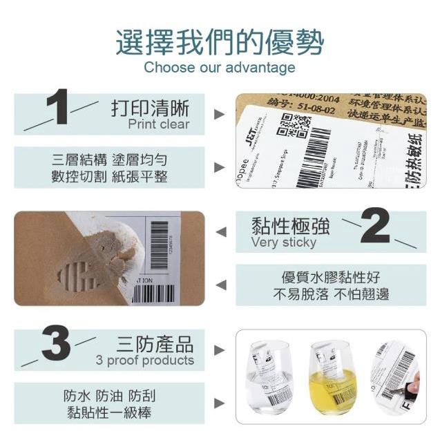 【隔日到貨】超商出貨單 100x150mm 熱感紙 熱感貼紙 三防熱感應貼紙 標籤貼紙 熱敏標籤紙 標籤機紙 標籤紙-細節圖5