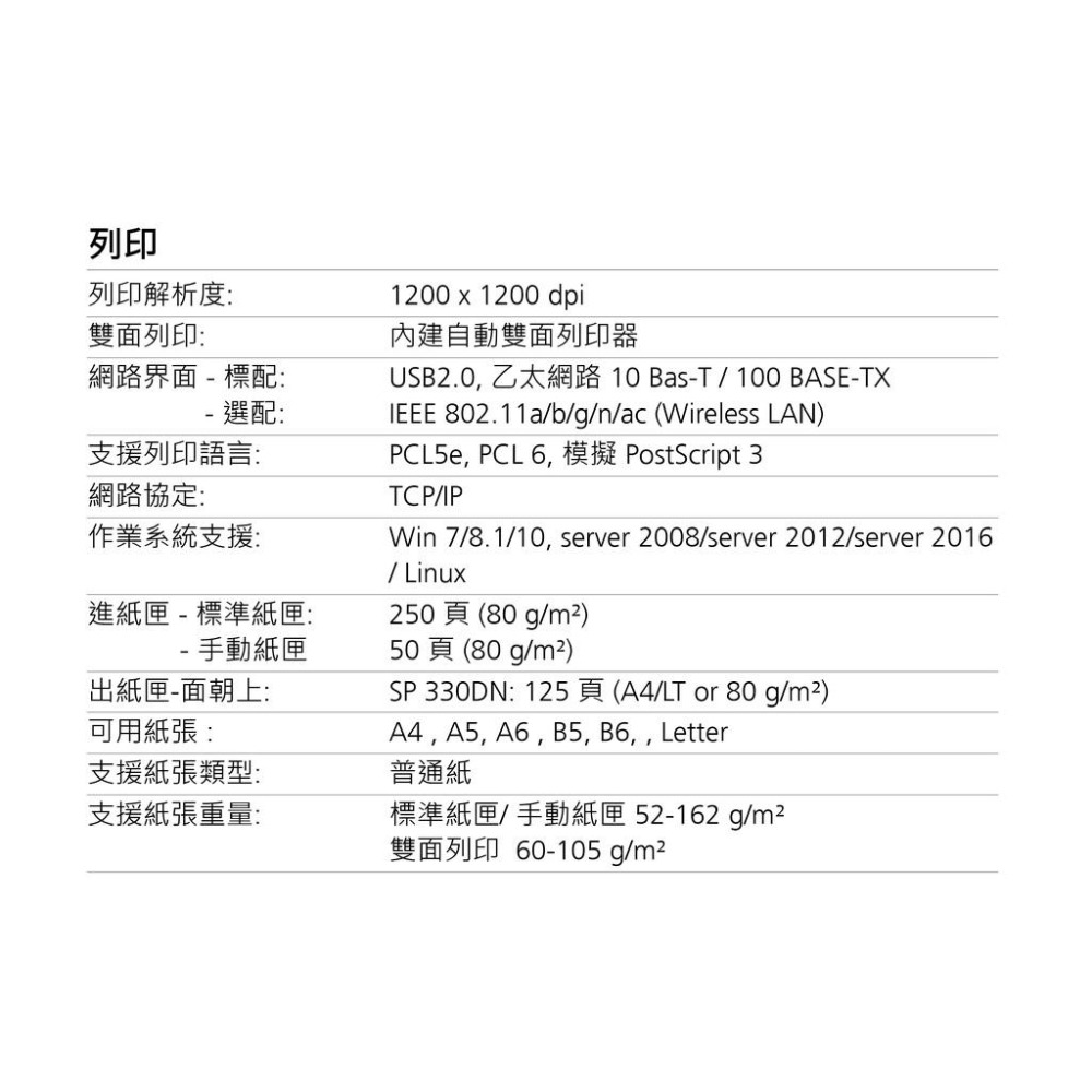 理光 RICOH SP 330DN A4黑白雷射印表機含稅可開立發票-細節圖4