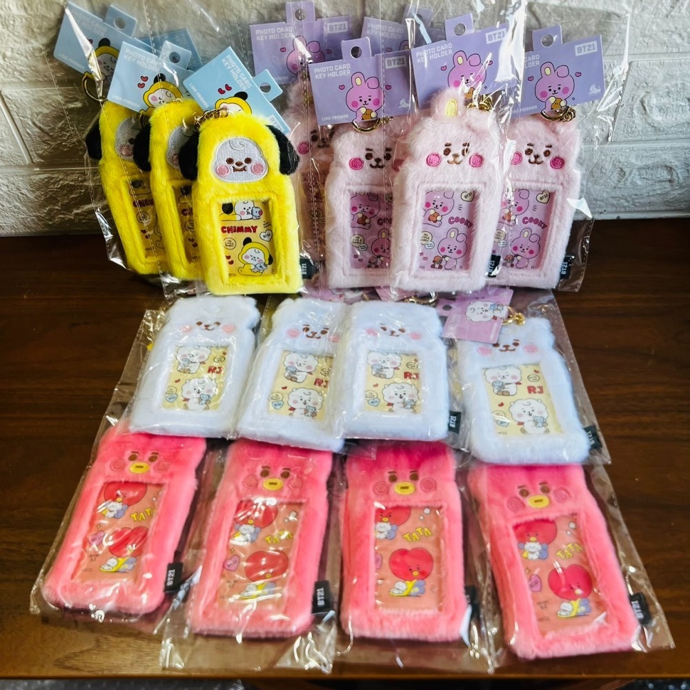 【2409現貨】Amiya日韓代購 | 日韓限定防彈少年團BTS BT21 毛茸茸卡套/ 無線充電盤-細節圖2
