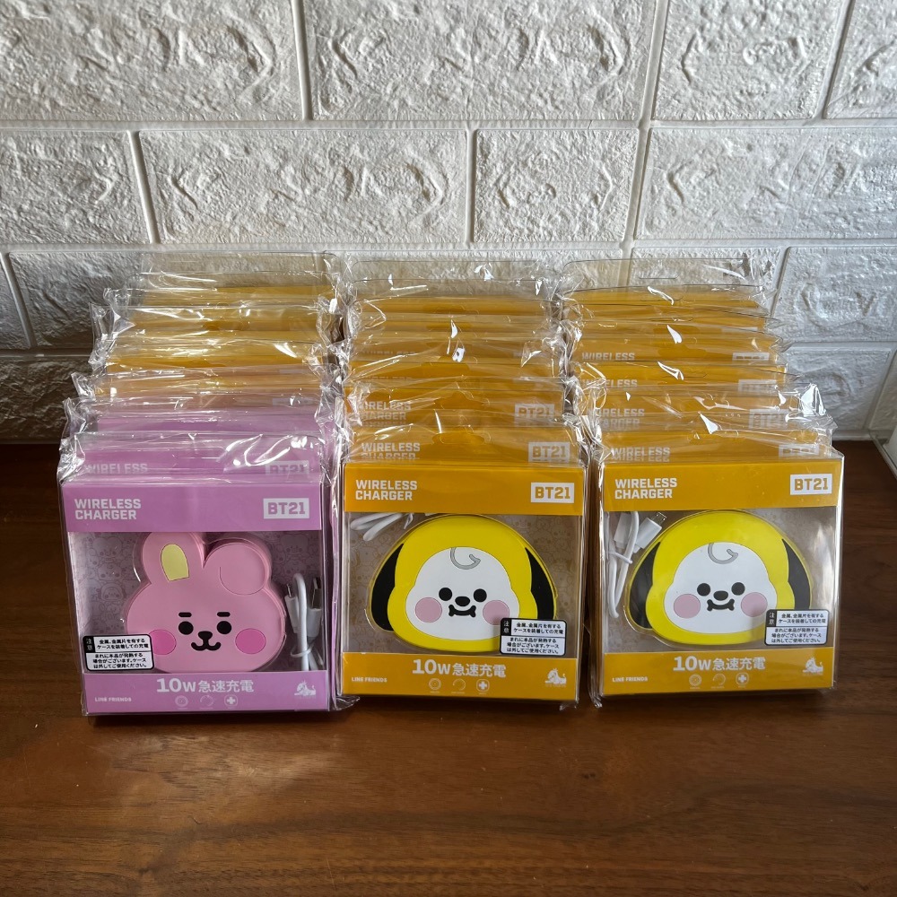 【2409現貨】Amiya日韓代購 | 日韓限定防彈少年團BTS BT21 毛茸茸卡套/ 無線充電盤-細節圖3