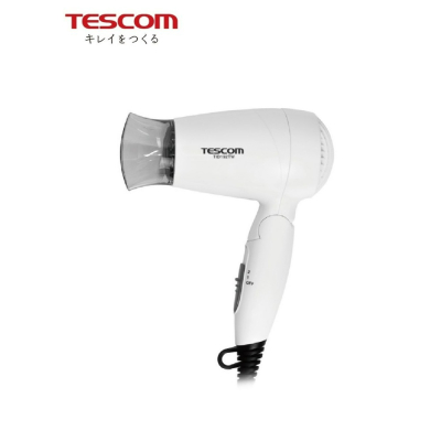 【TESCOM】 大風量負離子吹風機 折疊式 輕量 負離子 護髮 吹風機 白色 TID192TW