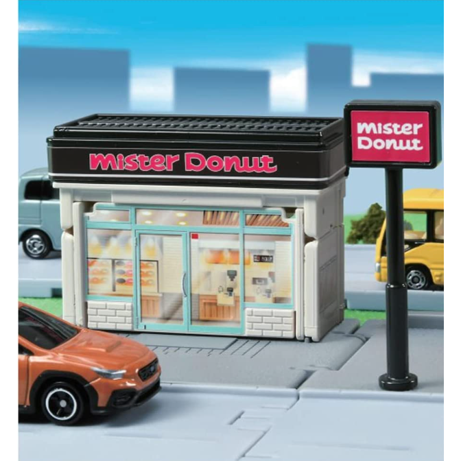 (bear)正版現貨 日本帶回 Tomica 多美 tomy 場景組 甜甜圈 多拿滋 甜點店 Mister Donut-細節圖3