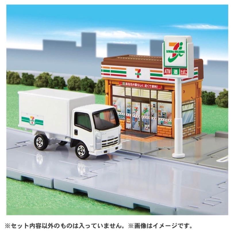 (bear)日本正版現貨 Tomica 多美 tomy 場景 新城鎮 7-11 超商 便利超商 貨車 便利商店 物流士-細節圖2
