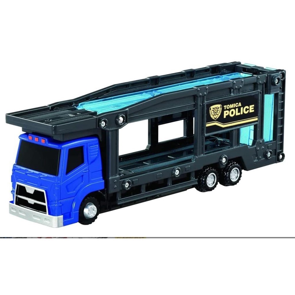 (bear)正版現貨 日本帶回 Tomica 多美 警察運輸車 警察 警車 拖車 運輸車 摩托車 禮盒 出動-細節圖8
