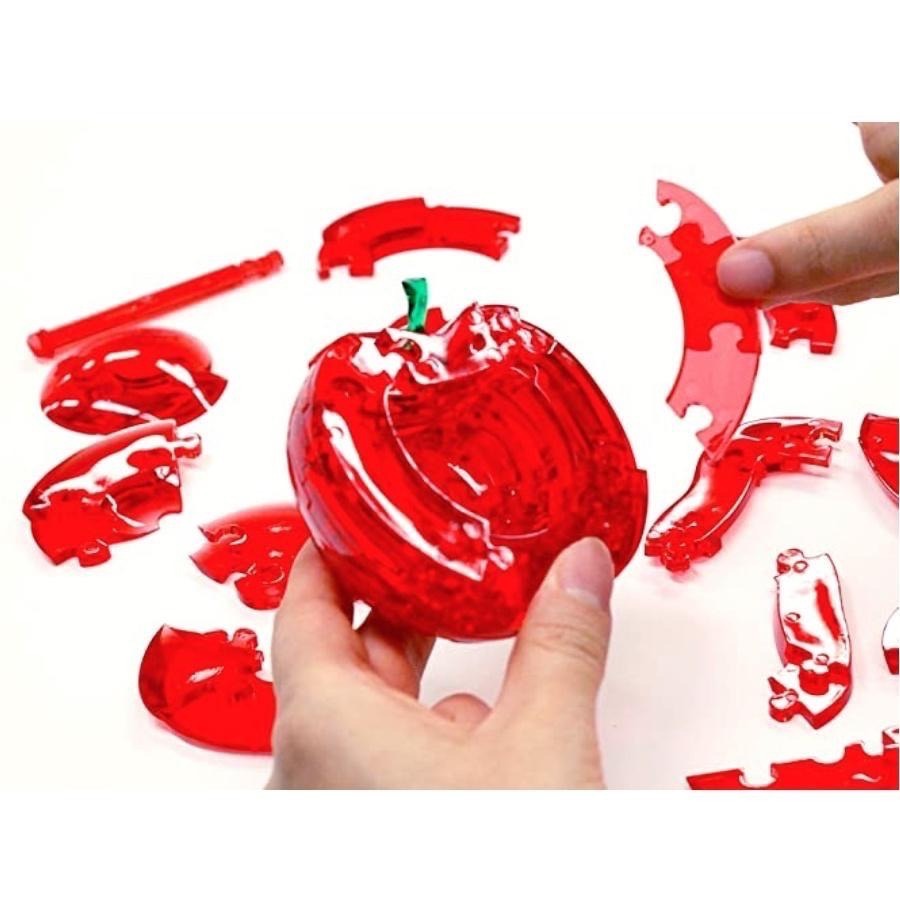 (bear)正版現貨日本直送 crystal gallery 蘋果 apple 水果 立體拼圖 拼圖 透明拼圖-細節圖4