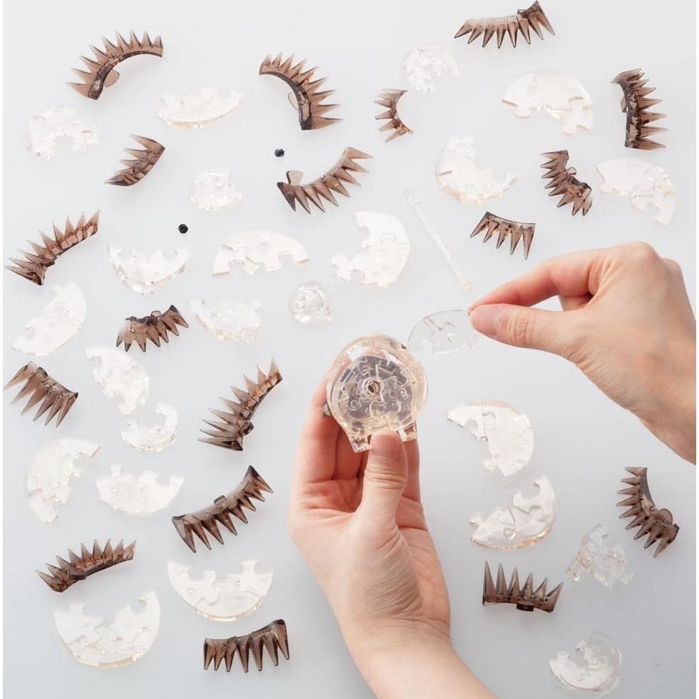 (bear)日本正版現貨 crystal gallery 刺蝟 刺刺 水晶 透明 立體拼圖 拼圖 beverly-細節圖6