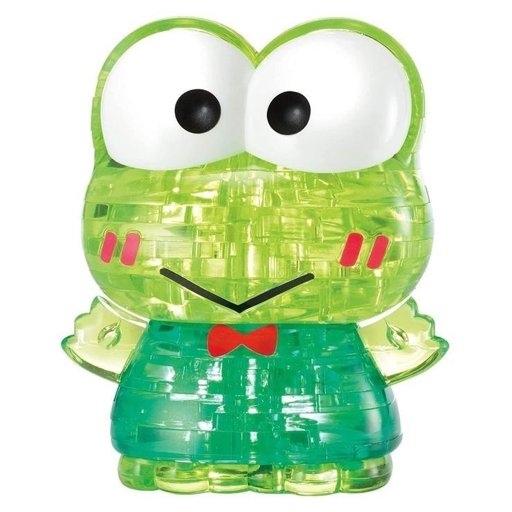 (bear)日本正版現貨 crystal 水晶拼圖 立體拼圖 大眼蛙 三麗鷗 青蛙  beverly 拼圖-細節圖3