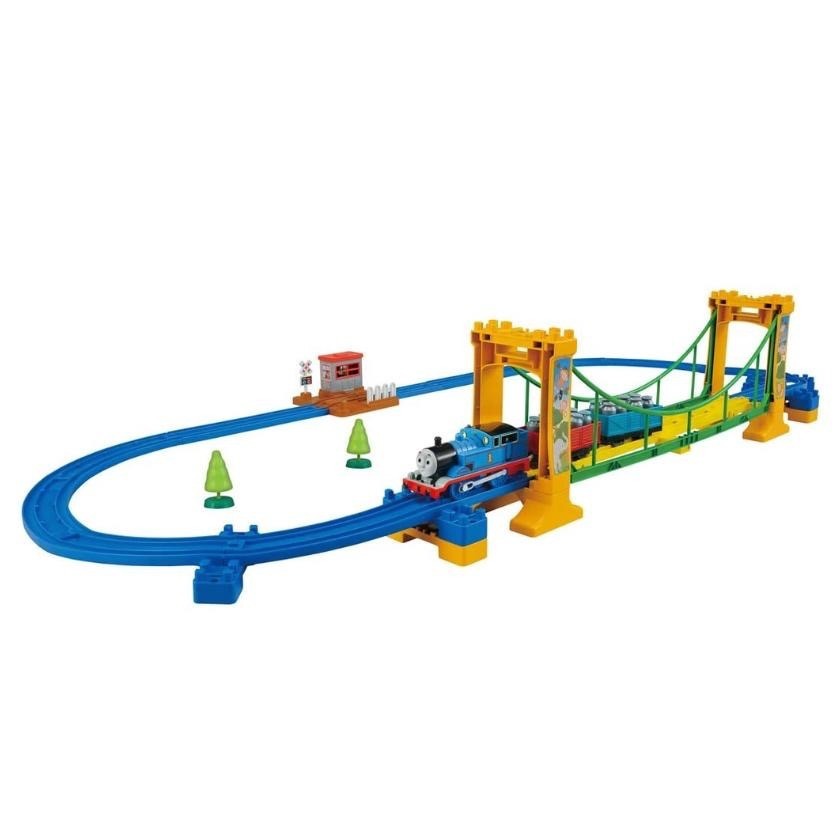 (bear)日本正版現貨 TAKARA TOMY 多美 PLARAIL 湯瑪士 小火車 抖抖吊橋軌道組 吊橋 軌道-細節圖4