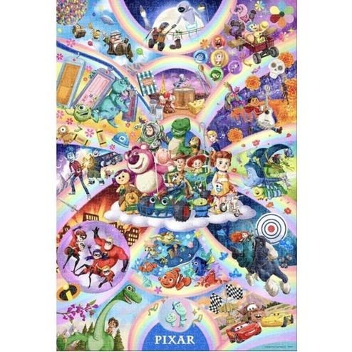 (bear)正版現貨日本製 Tenyo 米奇魔法師 胡迪 巴斯 牧羊女 天外奇蹟 毛怪 大眼仔 1000 拼圖 油畫拼圖-細節圖5