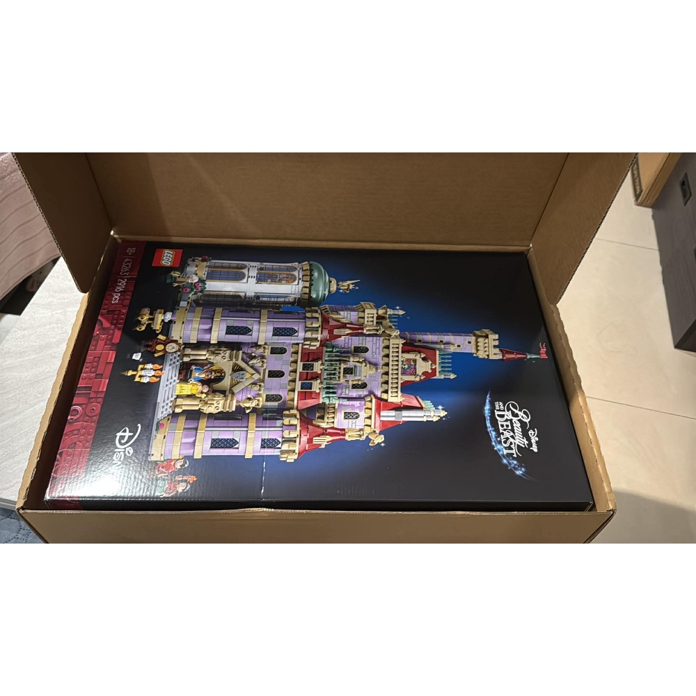 （bear)全新現貨 輕微盒損 樂高 LEGO 43263 美女與野獸城堡-細節圖4