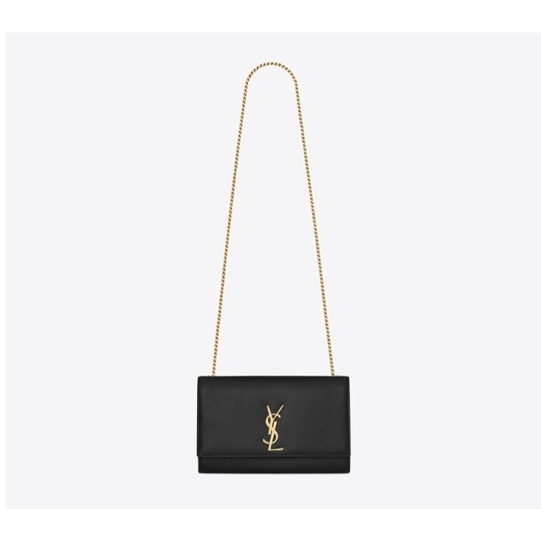 【預購】YSL KATE 黑金魚子醬中號 粒面壓紋皮革中型鏈條手袋 斜背/肩背/腋下包-細節圖2