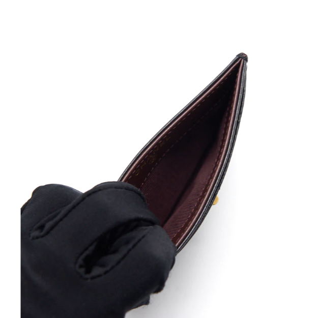 【台灣現貨】CHANEL 香奈兒 2.55黑金卡片夾 卡夾 卡包 鈔票 錢包 皮包-細節圖3