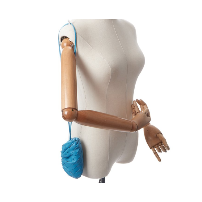 【預購】Bv Mini Pouch 白色編織羊皮雲朵迷你零錢頸掛包 單肩包 肩背包 斜背包 側背包 手拿包 手提包-細節圖5