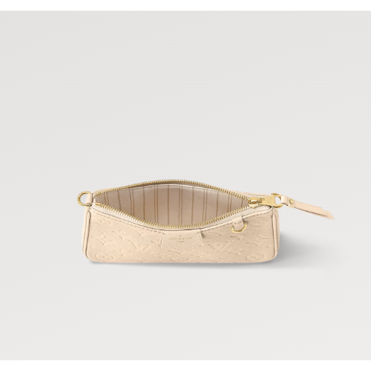 【預購】Lv Easy Pouch On Strap 經典牛皮奶油色小包 腋下包 單肩包 肩背包 手提包 斜背包 側背包-細節圖3