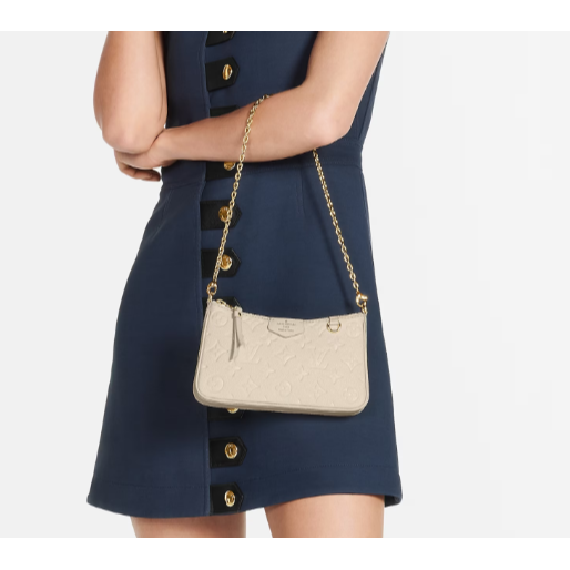 【預購】Lv Easy Pouch On Strap 經典牛皮奶油色小包 腋下包 單肩包 肩背包 手提包 斜背包 側背包-細節圖7