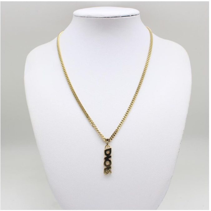 【預購】 Dior LOGO 標誌吊墜項鍊-細節圖2