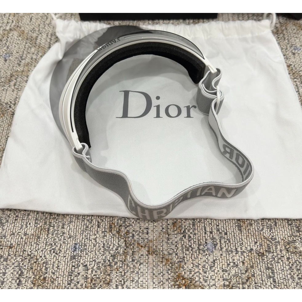 【預購】Dior 高級灰色繫帶灰鏡面遮陽帽 防曬帽 高爾夫球帽 Club1 Dioriviera Capri-細節圖3