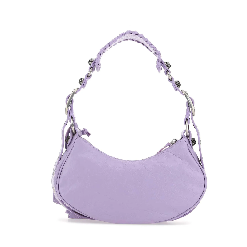 【預購】BALENCIAGA 巴黎世家 香芋紫月牙機車包 Le Cagole xs 腋下包 斜背包 側背包 手提 肩背-細節圖3