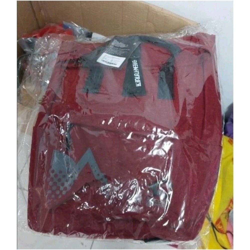 Discovery Adventures學院基本款擢蓋後 背包一紅後背-細節圖2