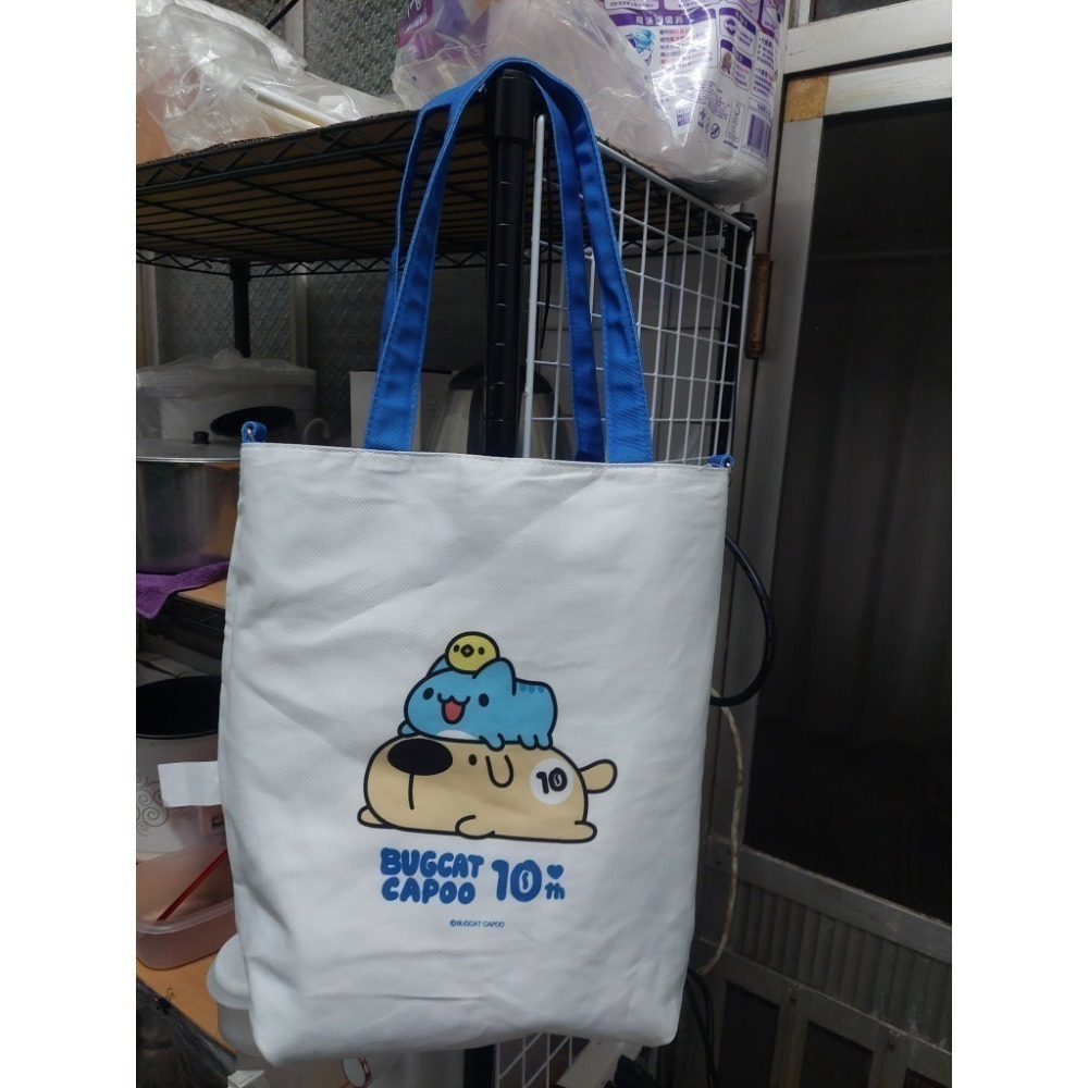 7-11福袋-背提兩用雙面托特包雙面包（貓貓蟲 咖波）-細節圖3